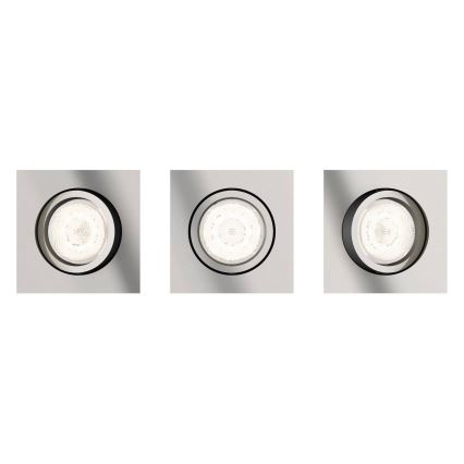 Philips 50393/17/P0 - SET 3x LED Prigušiva ugradbena svjetiljka SHELLBARK Warm Glow 1xLED/4,5W/230V 2200-2700K