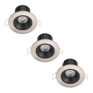 Philips - SET 3x LED Prigušiva ugradbena svjetiljka za kupaonicu ABROSA LED/9W/230V IP44