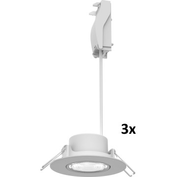 Philips - SET 3x LED prigušiva ugradna svjetiljka CILANTRO LED/5W/230V 2700K bijela