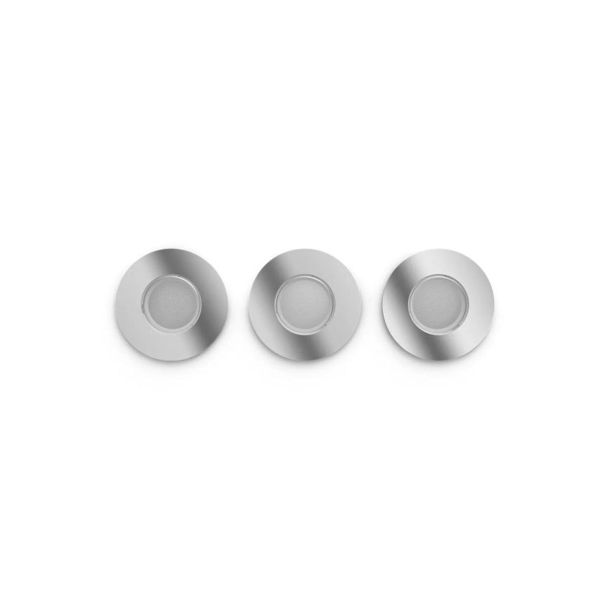 Philips - SET 3x LED RGBW Prigušiva ugradbena svjetiljka za kupaonicu Hue XAMENTO 1xGU10/4,2W/230V IP44 2000-6500K