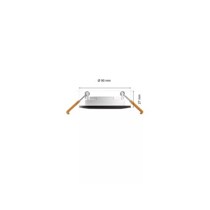 Philips - SET 3x LED RGBW Prigušiva ugradbena svjetiljka za kupaonicu Hue SLIM LED/8,3W/230V IP44 2000-6500K