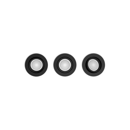 Philips - SET 3xLED RGBW prigušive ugradbene Hue CENTURA 1xGU10/4,2W/230V 2000-6500K