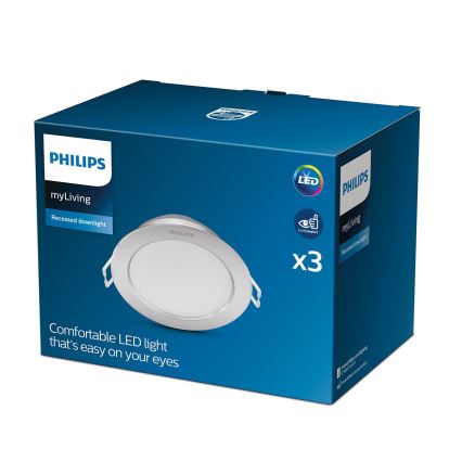 Philips - SET 3x LED Ugradbena svjetiljka LED/3,5W/230V 2700K