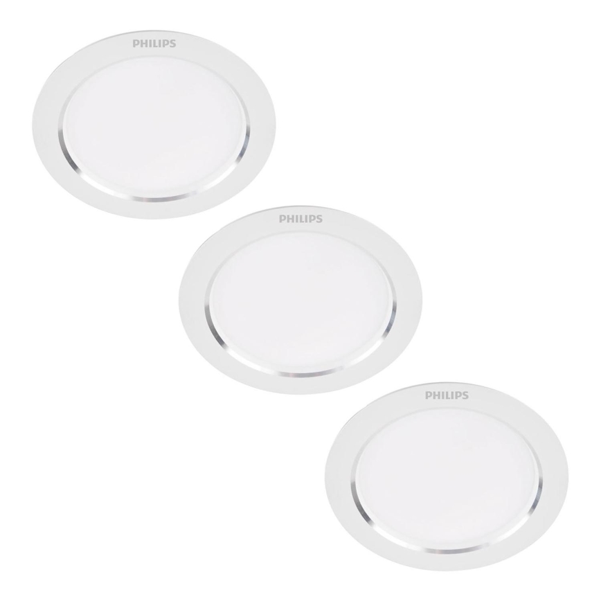 Philips - SET 3x LED Ugradbena svjetiljka LED/3,5W/230V 3000K