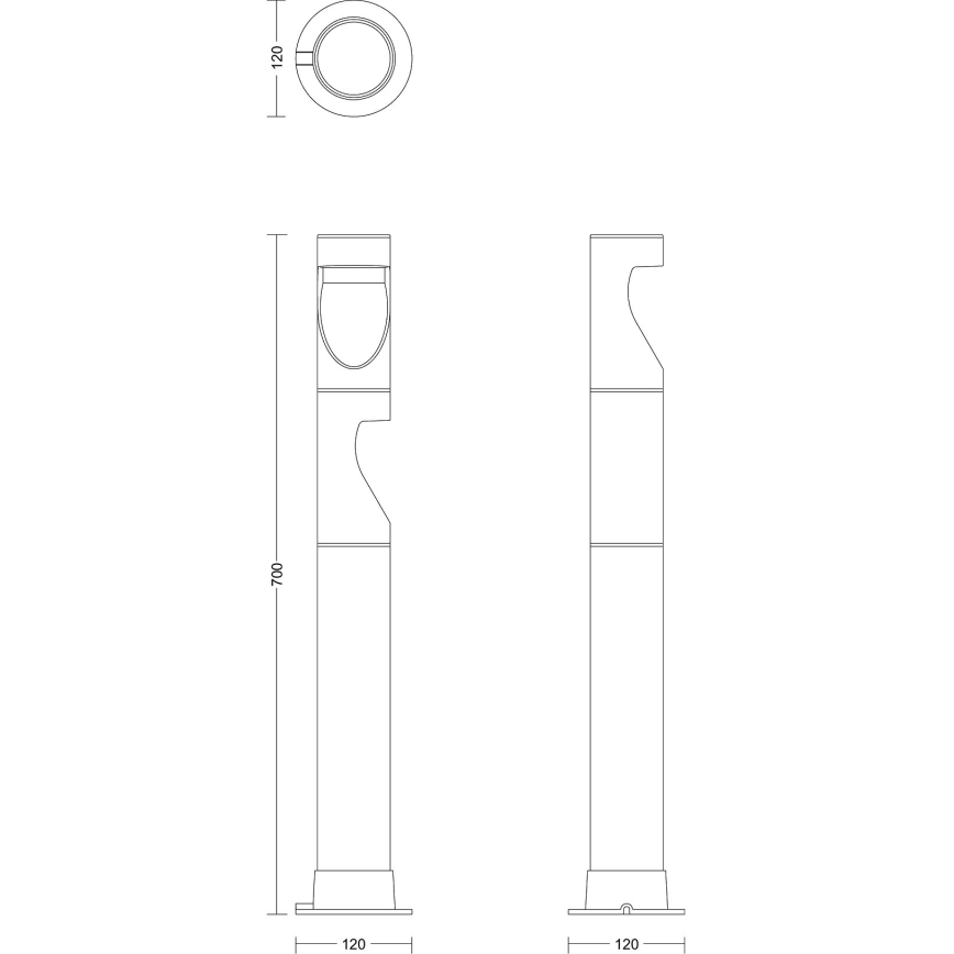 Philips - SET 3x LED Vanjska lampa GARDENLINK DESI LED/1,5W/230V 2700K IP44