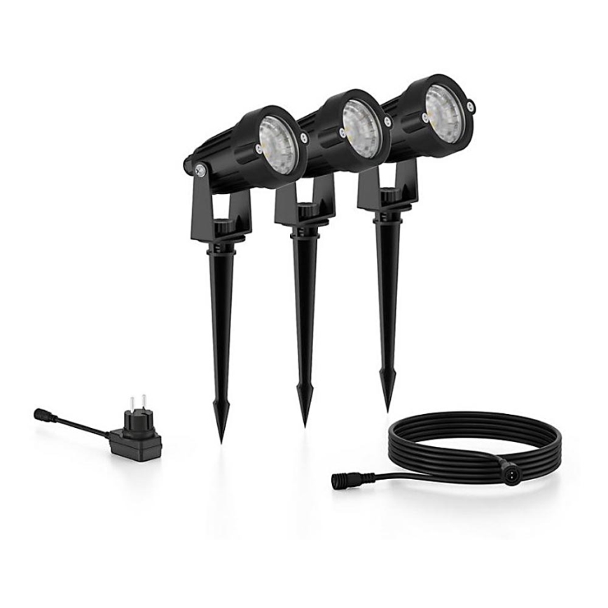 Philips - SET 3x LED Vanjska reflektorska svjetiljka CASPER LED/1,5W/24/230V IP44