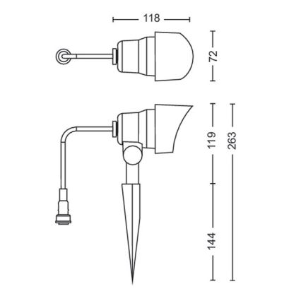 Philips -SET 3x LED Vanjska reflektorska svjetiljka LED/6W/230V 2700K IP44