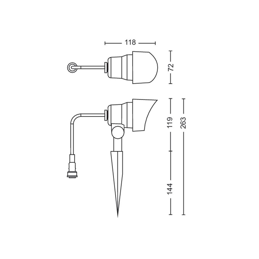 Philips -SET 3x LED Vanjska reflektorska svjetiljka LED/6W/230V 2700K IP44