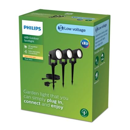 Philips - SET 3x LED vanjska svjetiljka GARDENLINK REUEL LED/1,5W/230V 2700K IP44
