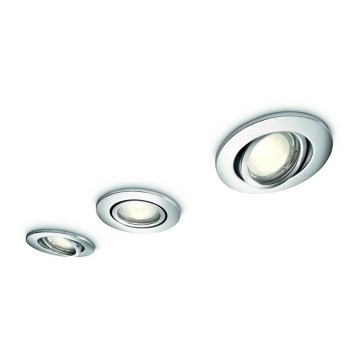 Philips - SET 3x Ugradbena svjetiljka za kupaonicu 3xGU10/35W/230V IP23