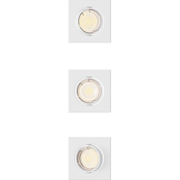 Philips - SET 3x ugradna stropna svjetiljka PERIDOT 1xGU10/7W/230V bijela