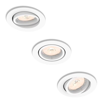 Philips - SET 3x Ugradna svjetiljka 3xGU10/5,5W/230V
