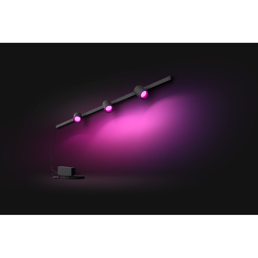 Philips - SET 3xLED RGB Prigušiva svjetiljka za tračni sustav Hue PERIFO LED RGB/15,6W/230V 2000-6500K