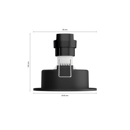 Philips - SET 3xLED RGBW Prigušiva ugradbena Hue CENTURA 1xGU10/4,2W/230V 2000-6500K
