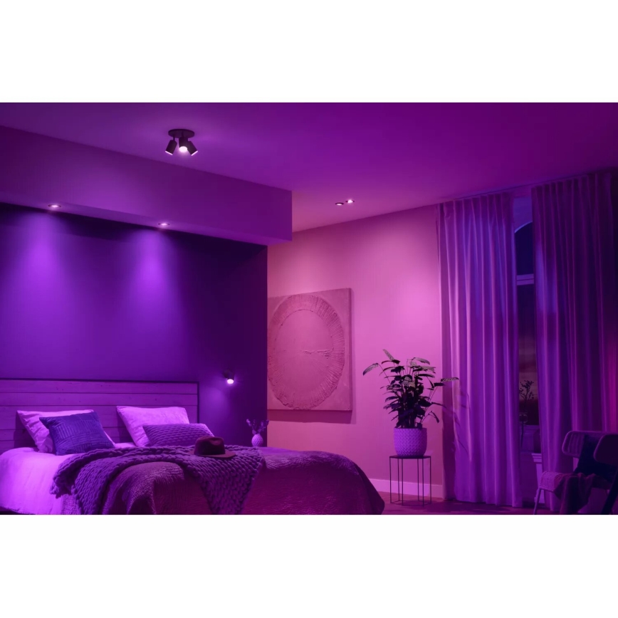 Philips - SET 3xLED RGBW Prigušiva ugradbena Hue CENTURA 1xGU10/4,2W/230V 2000-6500K