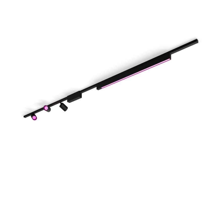 Philips - SET 4x LED RGB Prigušiva svjetiljka za tračni sustav Hue PERIFO LED RGB/44,6W/230V 2000-6500K