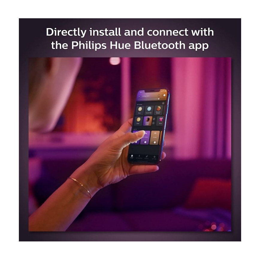 Philips  - SET 4xLED RGB Prigušiva reflektorska svjetiljka za tračni sustav Hue PERIFO LED/20,8W/230V 2000-6500K