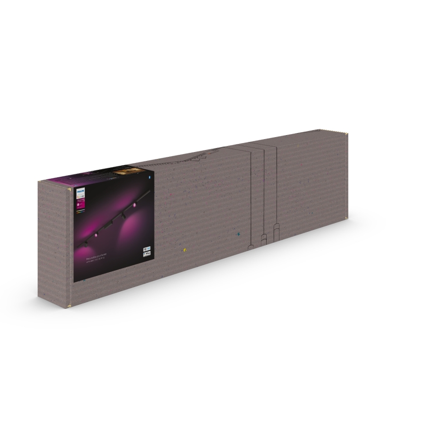 Philips  - SET 4xLED RGB Prigušiva reflektorska svjetiljka za tračni sustav Hue PERIFO LED/20,8W/230V 2000-6500K