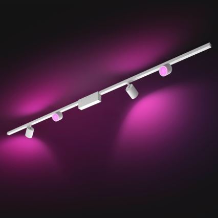 Philips  - SET 4xLED RGB Prigušiva reflektorska svjetiljka za tračni sustav Hue PERIFO LED RGB/20,8W/230V 2000-6500K