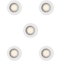 Philips - SET 5x ugradnih svjetiljki PERIDOT 1xGU10/7W/230V bijela