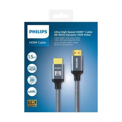 Philips SWV9115/10 - HDMI kabel 1,5m siva