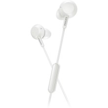 Philips TAE4105WT/00 - Bluetooth slušalice s mikrofonom JACK 3,5 mm bijela