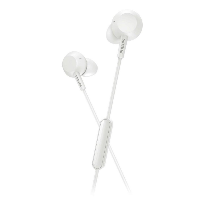 Philips TAE4105WT/00 - Slušalice s mikrofonom JACK 3,5 mm bijela