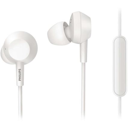 Philips TAE4105WT/00 - Slušalice s mikrofonom JACK 3,5 mm bijela