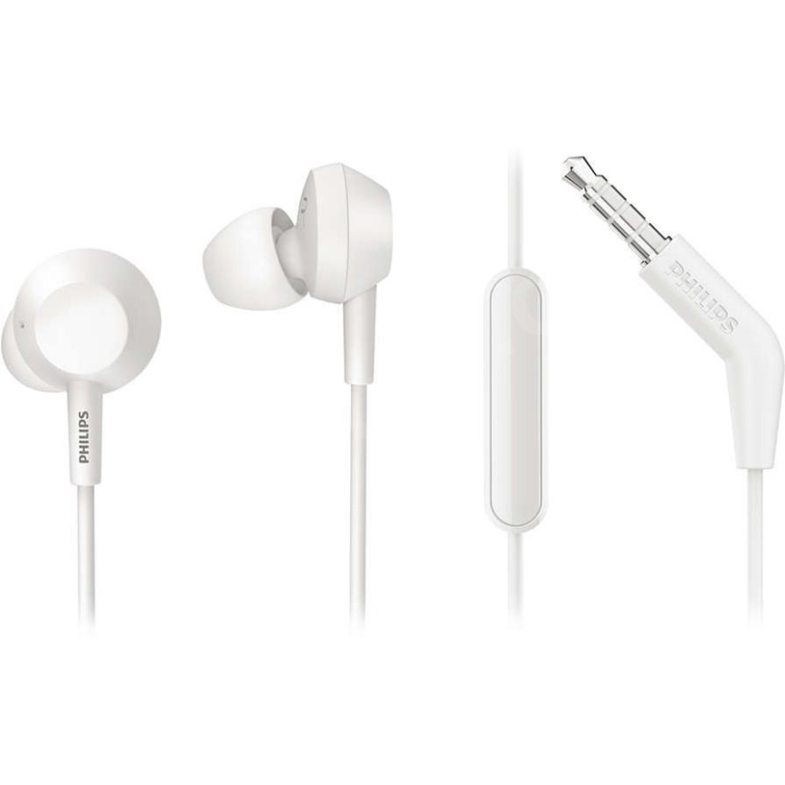 Philips TAE4105WT/00 - Slušalice s mikrofonom JACK 3,5 mm bijela