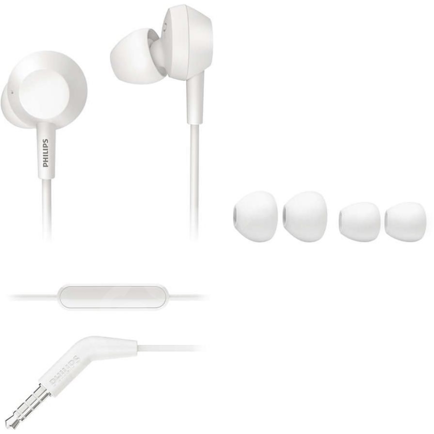 Philips TAE4105WT/00 - Slušalice s mikrofonom JACK 3,5 mm bijela