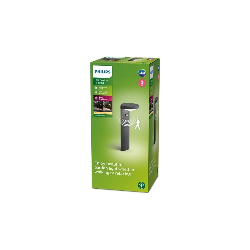 Philips - LED vanjska lampa sa senzorom LED/9W/230V 2700K IP44