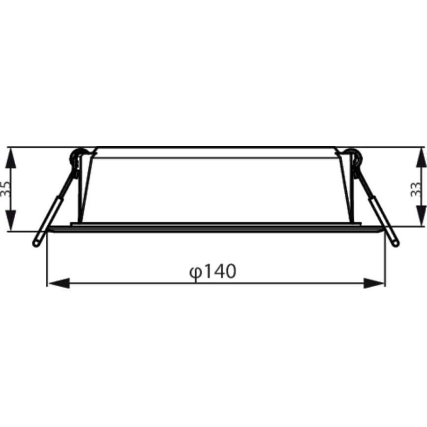 Philips - Ugradbena svjetiljka MESON LED/12,5W/230V 3000K