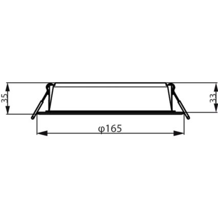 Philips - Ugradbena svjetiljka MESON LED/16,5W/230V 3000K