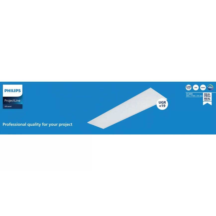 Philips - Ugradbeni LED panel PROJECTLINE LED/36W/230V 4000K 119x29,5 cm