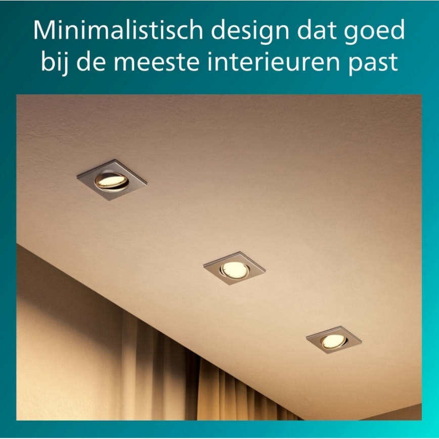 Philips - Ugradna svjetiljka PERIDOT 1xGU10/7W/230V srebrna