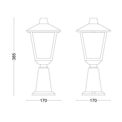 Philips - Vanjska lampa KINNO 1xE27/25W/230V IP44