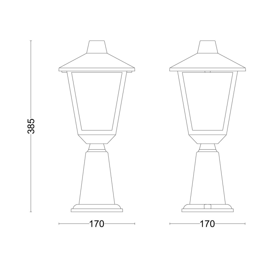 Philips - Vanjska lampa KINNO 1xE27/25W/230V IP44