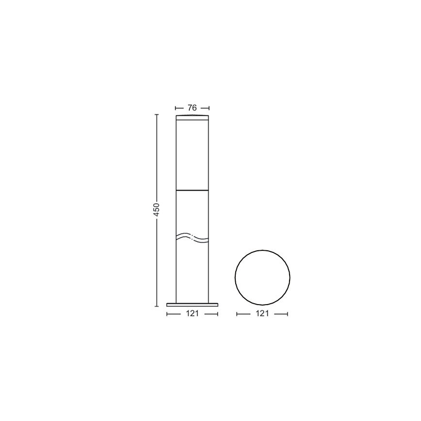 Philips - Vanjska lampa 1xE27/20W/230V 45 cm IP44