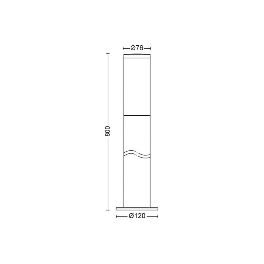 Philips - Vanjska lampa 1xE27/20W/230V 80 cm IP44