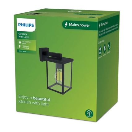 Philips - Vanjska zidna svjetiljka BELLINI 1xE27/25W/230V IP44