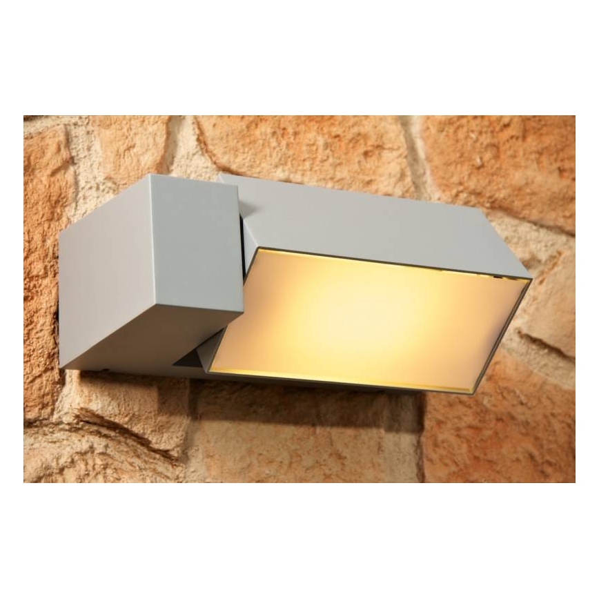 Philips - Vanjska zidna svjetiljka BORDER 1xE27/23W/230V IP44 siva
