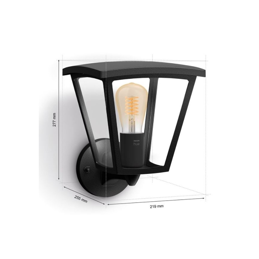 Philips - Prigušiva vanjska zidna svjetiljka Hue INARA 1xE27/7W/230V Wi-Fi IP44