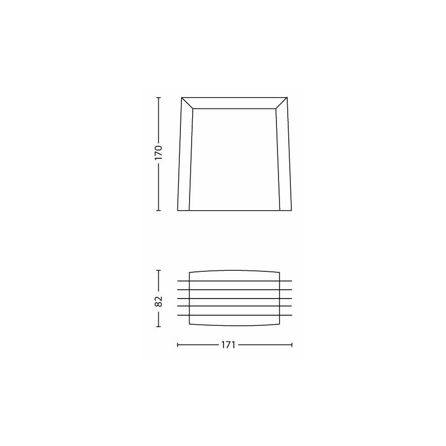 Philips - Vanjska zidna svjetiljka SHADES 1xE27/15W/230V IP44 siva