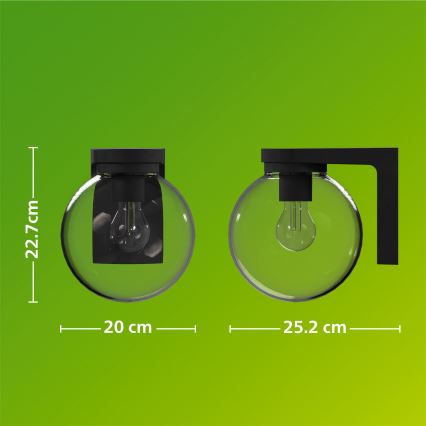 Philips - Vanjska zidna svjetiljka ULIO 1xE27/25W/230V IP44