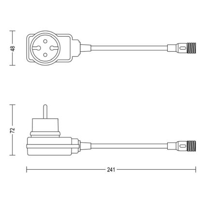 Philips - Vanjski adapter za struju GARDENLINK 12W/24/230V IP44