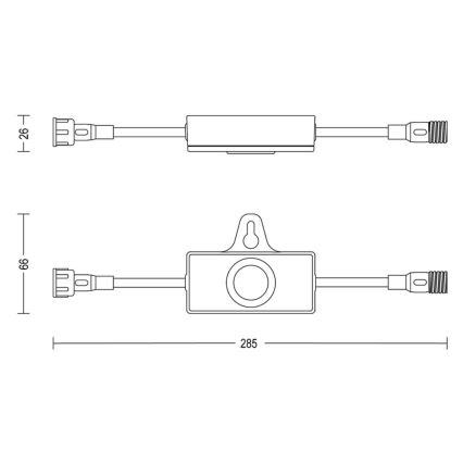 Philips - Vanjski senzor za dan/noć s timerom GARDENLINK 24V IP67