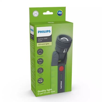 Philips X30ZOOMX1 - LED punjiva svjetiljka s prigušivanjem XPERION LED/6W/3,7V 1000 lm 2500 mAh IP54