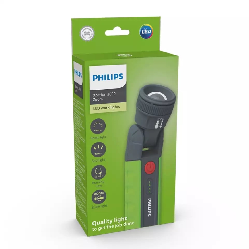 Philips X30ZOOMX1 - LED punjiva svjetiljka s prigušivanjem XPERION LED/6W/3,7V 1000 lm 2500 mAh IP54
