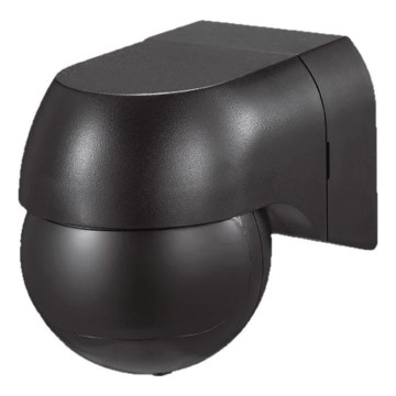 PIR senzor pokreta 180° 400W/230V IP44 crne boje