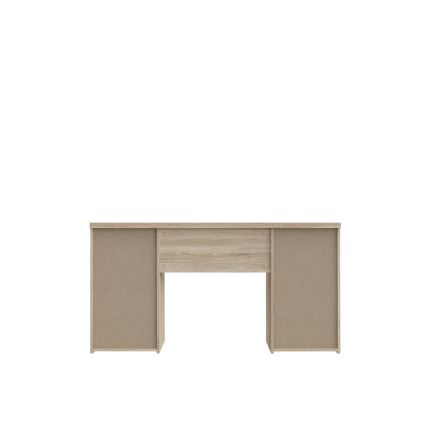 Pisaći stol ARENO, bijeli/sonoma hrast